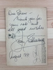 Dame Joan Sutherland *SIGNED* - Personalized postcard - August 1991 - Australia picture