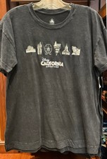 Disney Disneyland California Adventure Attractions Checklist T-Shirt X-LARGE picture