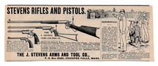 J. STEVENS ARMS AND TOOL CO. Rifles Pistols Testimonials 1892 Catalog Print Ad picture