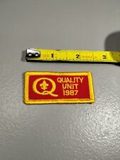 Vintage 1987 Quality Unit BSA Boy Scouts Patch VG+ (A5) picture