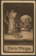 Antique Smoking Skull
