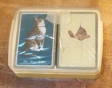 Vintage Chesapeake & Ohio Railway 2 Set of Playing Cards, Chessie & Peake, Box picture