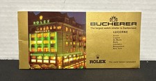 Vtg 1960’s Bucherer Swiss Watch Catalog Rolex Jewelry Pamphlet Sales Brochure picture