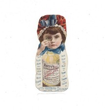 c1890's Trade/Advertising Die-Cut Book Marker, Hoyt's German Cologne Lowell MA picture