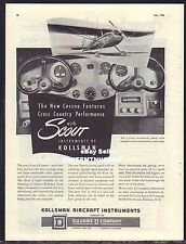 1946 CESSNA Instrument Panel Photo Vintage Kollsman Aircraft Instruments AD picture
