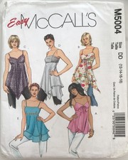 McCall's 5004 | Easy Misses Summer Tops & Tunics | Sizes 12–16 | Uncut | ©2005 picture