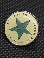 Vintage Maye Minnesota Star Of The North 1” Lapel Pin picture