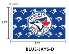 MLB BASEBALL D1 Toronto Blue Jays 2 Sided Color 3x5 Flag picture