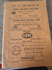 1964 Ogle County Illinois Farm Directory, Names, plots and businesses  picture