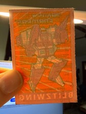 1986 Hasbro Transformers Prizes in Disguise Iron On Transfer BLITZWING picture