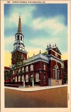 Christ Church Philadelphia PA Vintage Postcard 5PA13 picture