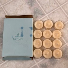 Partylite Box of 12 Porch Lemonade Tealights NIB  VO4174 0998 picture