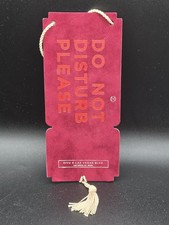 Nomad Las Vegas MGM Resorts Velvet Do Not Disturb Please Door Sign Hanger picture