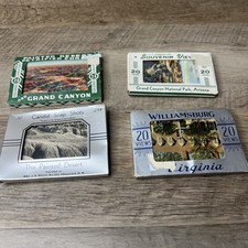 Lot Of 5 Souvenir Mini Scenic View Photo Books Packs Postcards Vintage Mountains picture