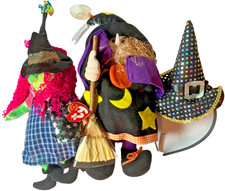 Ty Beanie Scary the Witch Halloween Plush & Fiber Optic Glowing Plushees Witch picture