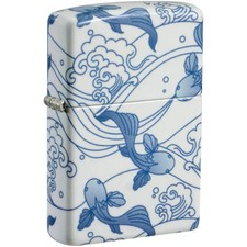 Zippo 46948, Fish Design, 540 Matte Windproof Lighter, NEW picture