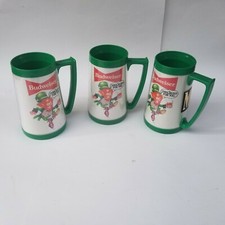 Vintage Budweiser Plastic Beer Mug Steins Leprechaun This Buds For You picture