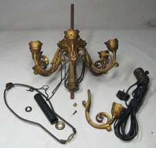 ANTIQUE L.V.E. ROBERT BRONZE CANDELABRA REPAIR / PARTS PROJECT FRANCE MADE picture