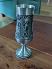German WMF Zinn Pewter Goblet Painter Carl Spitzweg 
