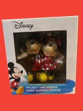 Disney Mickey and Minnie Mouse Hand Painted Fairy Garden Figurine in Box 5
