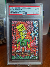 1994 SkyBox Simpsons II Arty Art Cards Bart Simpson PSA 9 Gary Panter A3 LOW POP picture