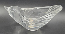 Vintage Cristal d'Arques Dove Clear Votive Candle Holder Genuine 24% Lead Crysta picture
