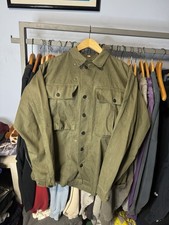 Vintage 40s WW2 US Army HBT Field Jacket Mens 36R 13 Star Military L27 W19 picture
