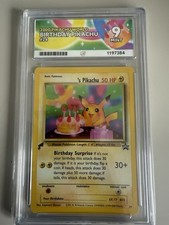 Birthday Pikachu 2000 World Collection Ace 9 picture