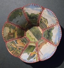 VTG Handcrafted POSTCARD Paper Ephemera Bowl THE CITY OF ST. LOUIS 1960s - RARE picture