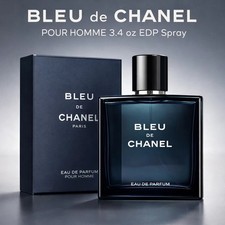 BLEU de CHANEL POUR HOMME 3.4 oz EDP Spray New Sealed - picture