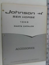 1968 Johnson Sea Horse Parts Catalog ACCESSORIES  BIS picture