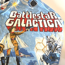Rare Vintage 1978 Battlestar Galactica Twin Fitted Sheet Retro Sci-Fi BSG Linen picture