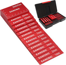 Metric Setup Blocks Height Gauge Set, 15pcs Precision Aluminum Setup Bars Guage picture