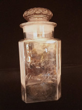 Antique 1900s Coca Cola Chewing Gum cannister amethyst glass picture