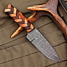 Handmade Hunting Knife Wood Handle picture
