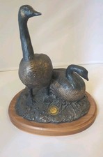Vintage Ducks Unlimited Bronze Statue “The Guardian” Canadian Geese picture