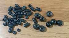 LOT ANTIQUE PRE-COLUMBIAN/ANCIENT? GUATEMALAN? STONE GREEN JADE BEADS ARTIFACTS picture