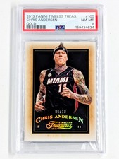 2013-14 Panini Timeless Treasures Gold #100 Chris Andersen /10 PSA 8 Miami Heat picture