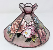Vintage Tiffany Stained Glass STYLE Lamp Shade Small picture