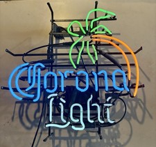 Corona Light Neon Beer Breweriana Wall Sign for Home Bar Pub Man Cave Decor picture