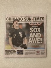CHICAGO SUN-TIMES NEWSPAPER 10/1/2026 WHITE SOX WIN WILDCARD SERIES vs ASTROS picture