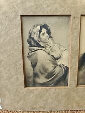 Late 19thC Religious Prints Madonna & Child On matte Board 6 Art Iconic Prints picture
