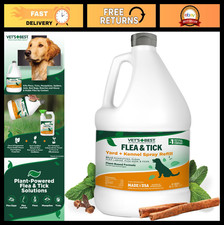 Natural Flea & Tick Yard Spray - Pet Safe Outdoor Treatment for Mosquitoes - 96 picture
