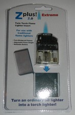Z-PLUS 2.0 EXTREME Butane Torch Twin Flame Insert for petrol fuel/fluid lighters picture