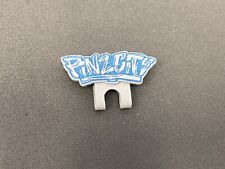 Pinzcity White Icy Blue  Glitter Hat Blip Pinzcity Script picture