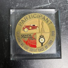 2008 Geneva Concours d’Elegance Participant Classic Car Acrylic Award Plaque picture