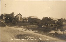 South Bristol ME French House c1910 Real Photo Vintage Postcard bhn picture