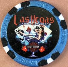 Harley Davidson Wide Poker Chip Las Vegas HD Las Vegas, Nevada PIN UP picture