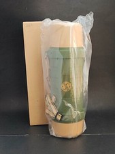 NEW Vintage Sawyers Thermos Green Tan Carrying Strap Camping 31.8 oz NIB 1993 picture