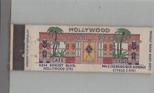 Matchbook Cover Crown Match Co. Hollywood Tom Tom Cafe & Cocktails Full Length picture